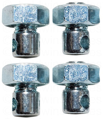 Weldtite Mudguard Nuts & Bolts (Pack of 4)