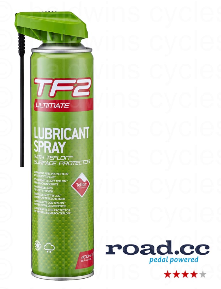 Weldtite TF2 Ultimate Spray Lube + Teflon - 400ml with Smart Head
