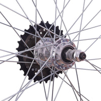 26" PAIR Mountain Bike Wheels + 7 Speed Freewheel + TYRES & TUBES