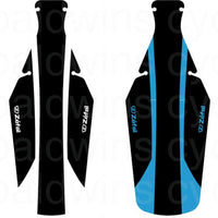 Zefal Shield Lite XL Rear Mudguard - Black/Blue