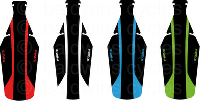 Zefal Shield Lite XL Rear Mudguard - Black/Blue